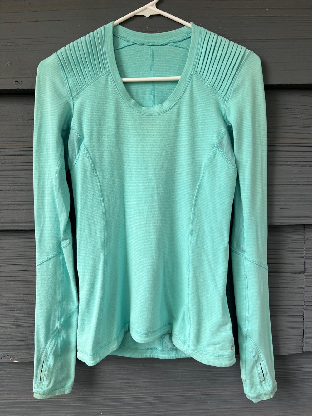 Women’s Lululemon Long-Sleeve Active Top in Aqua